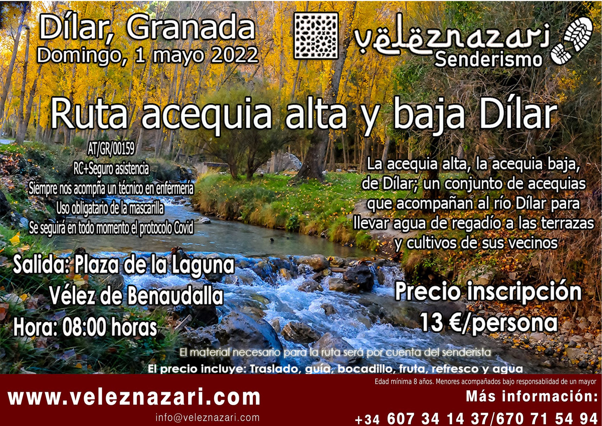 Ruta de Senderismo Acequia alta y baja Ro Dlar